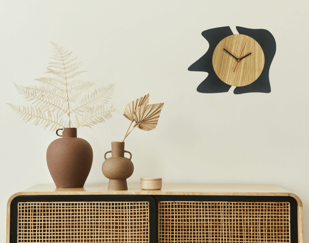 Horloge en bois – Abstraite - MonBisouEcolo