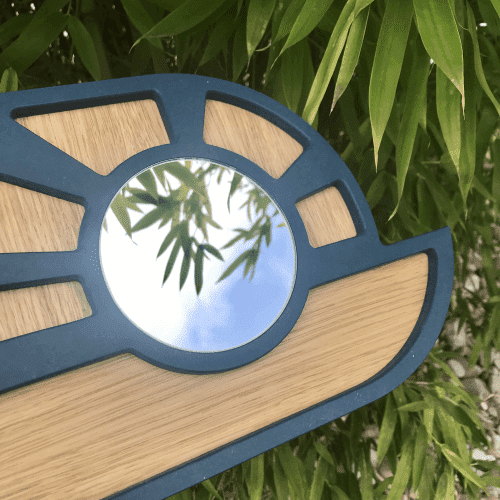 Miroir en bois – Blue Sunset