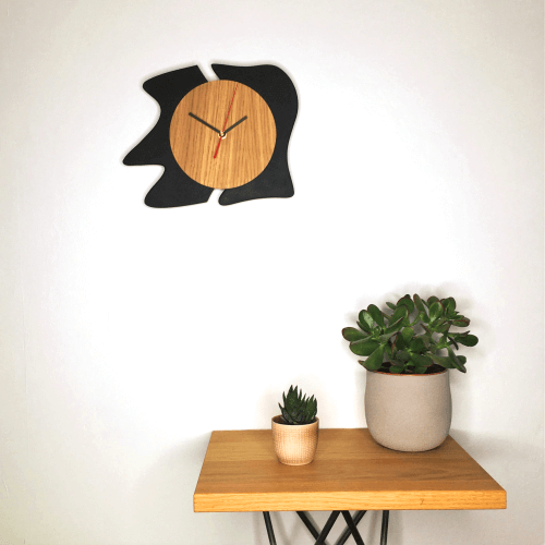 Horloge en bois – Abstraite - MonBisouEcolo